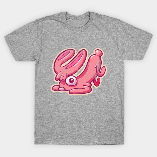 pink rabbit T-Shirt by MankySock